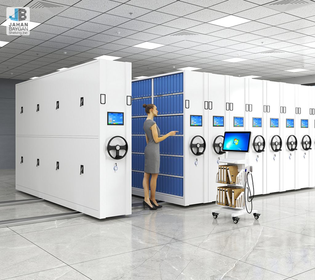 کنترل بایگانی ریلی هوشمند و با استفاده از نرم افزار متصل به آن