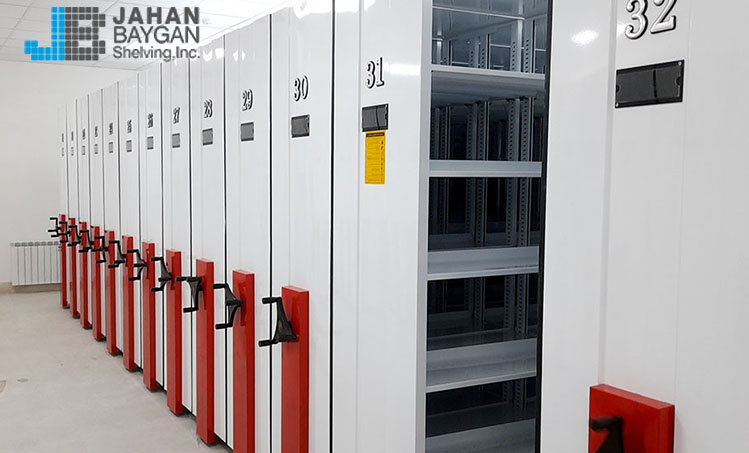 قفسه های بایگانی ریلی پروژه ملی صنایع مس ایران